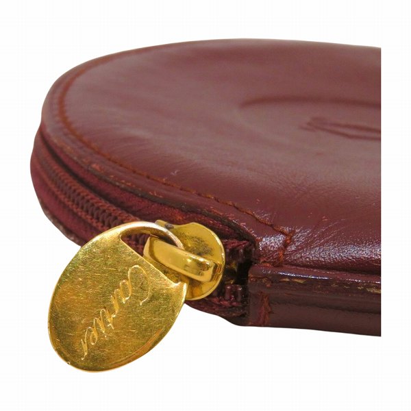 Cartier Leather Coin Case AX6469 in Good Condition