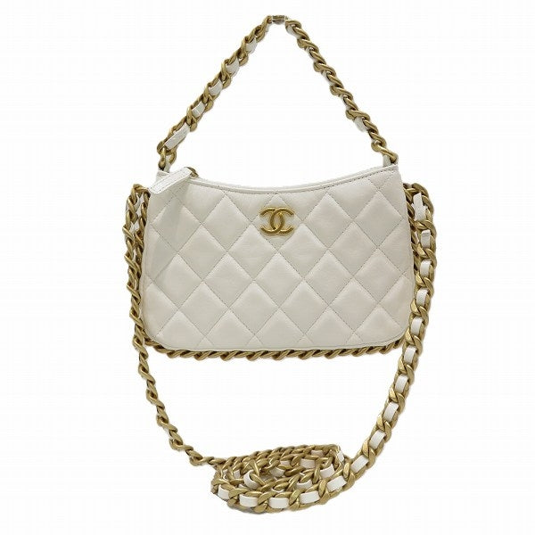 Chanel Matelasse Shiny Lambskin Shoulder Bag AP3487