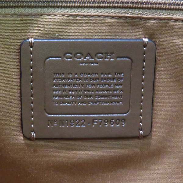 Coach Signature PVC Leather Tote Bag F79609 in Great Condition