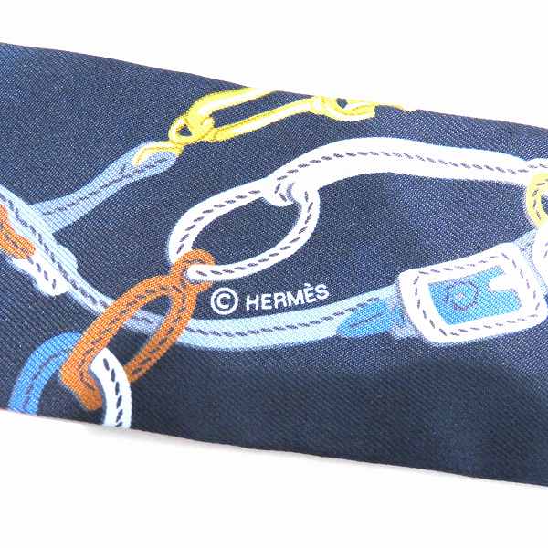 Hermes Silk Twilly Scarf 063940S in Great Condition