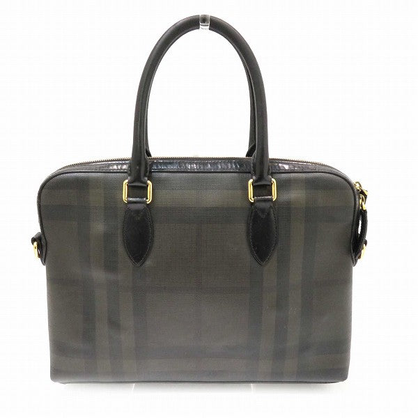 Burberry Mega Check Business Bag in Fair Condition