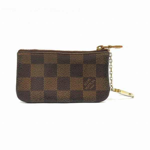 Louis Vuitton Damier Pochette Cle Coin Case N62658 in Fair Condition