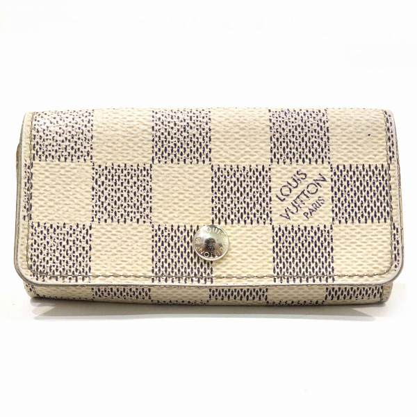 Louis Vuitton Damier Azur Key Case N60020 in Fair Condition