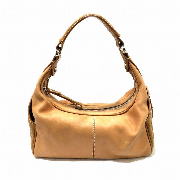 Tod's Leather Camel Shoulder Bag