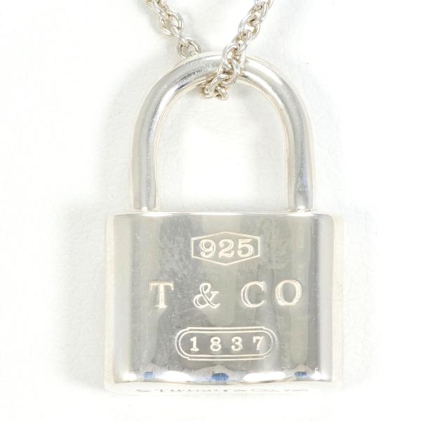 Tiffany & Co 1837 Silver Lock Necklace in Pristine Condition