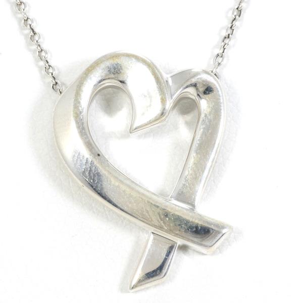 Tiffany & Co Loving Heart Silver Necklace in Excellent Condition