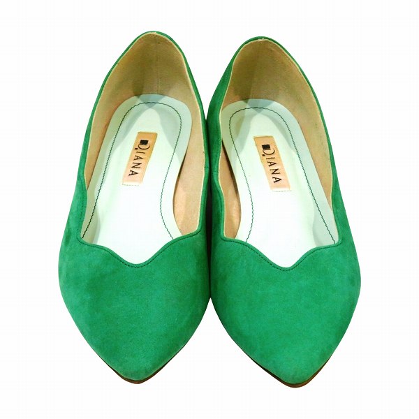 Diana Green Suede Pumps for Women in Great Condition