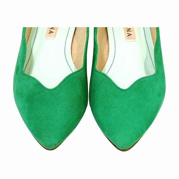 Diana Green Suede Pumps for Women in Great Condition