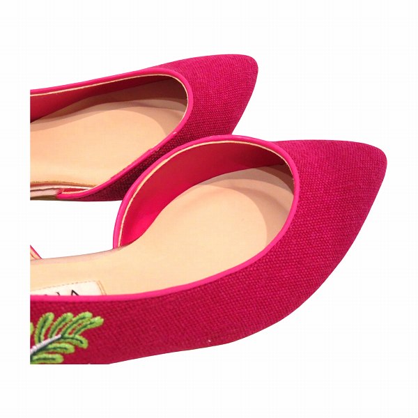 Diana Flower Embroidered Pink Pumps for Women in Great Condition