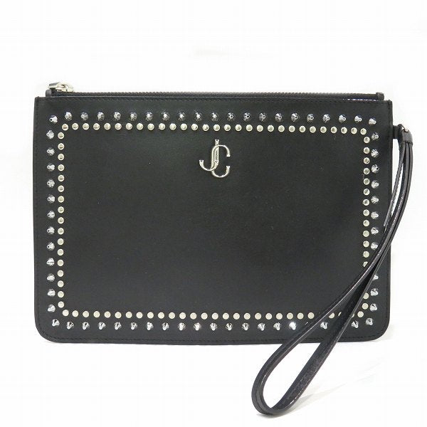 Jimmy Choo FARA JC Logo Clutch Bag