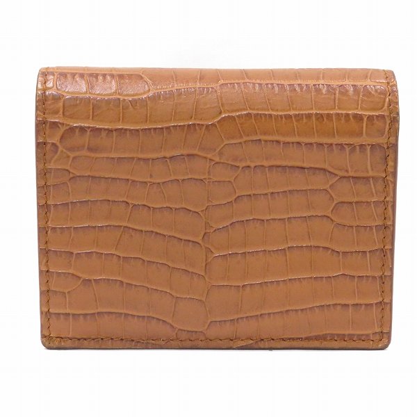 Jimmy Choo Croc Embossed Bifold Wallet