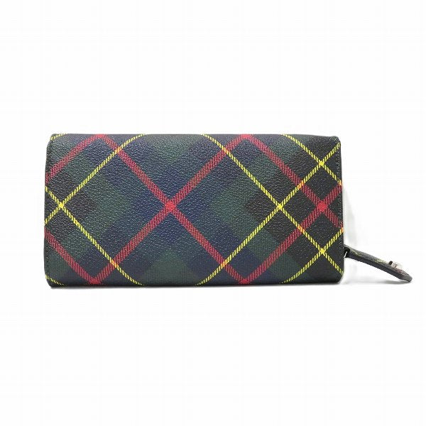 Vivienne Westwood Tartan Check Orb Long Wallet in Great Condition