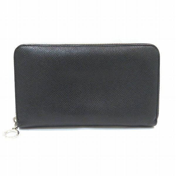 Bvlgari Grain Leather Zip Around Wallet 36933