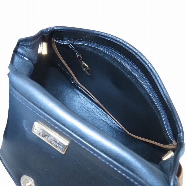 Dior Leather Black Brown Shoulder Bag in Good Condition