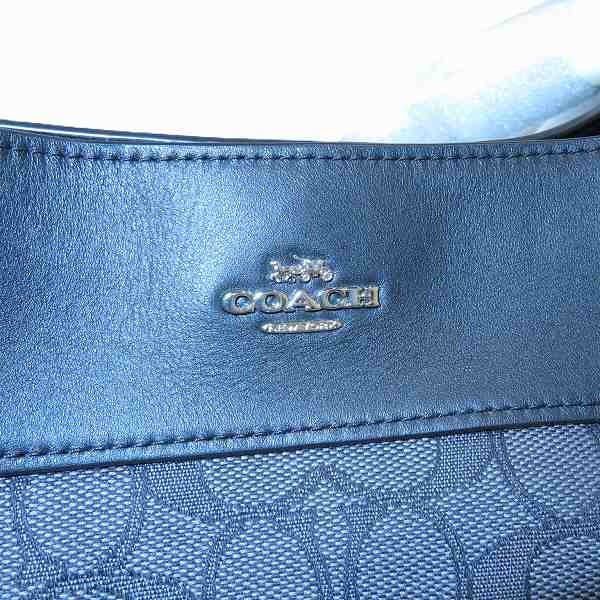 Coach Signature Canvas Leather Tote Bag F27579 in Pristine Condition