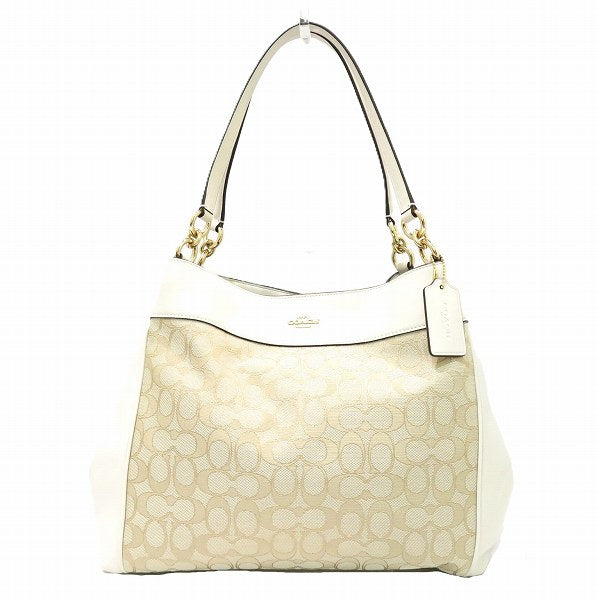 Coach Signature Tote Bag F27579 in Pristine Condition