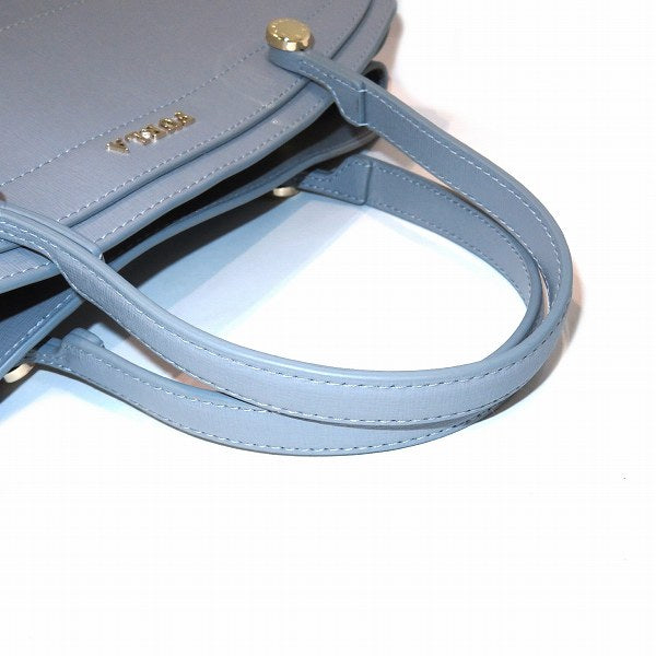 Furla Stella Gray Leather Handbag in Great Condition