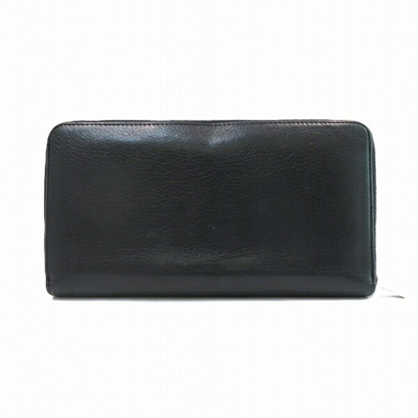 Celine Leather Zip-Around Long Wallet