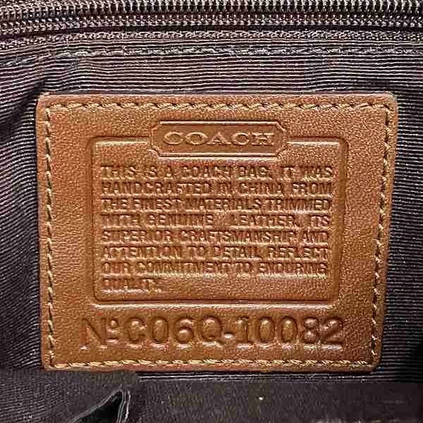 Coach Signature Canvas Leather Shoulder Bag