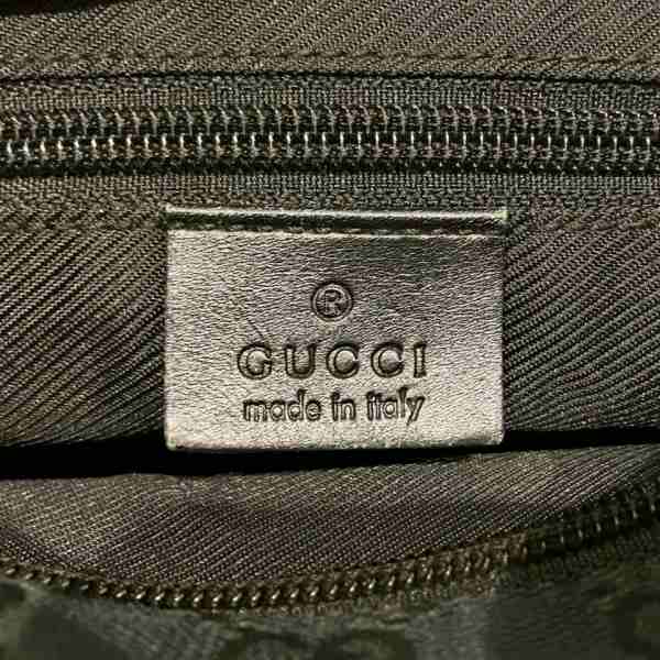 Gucci GG Canvas Leather Handbag 0190402 in Good Condition