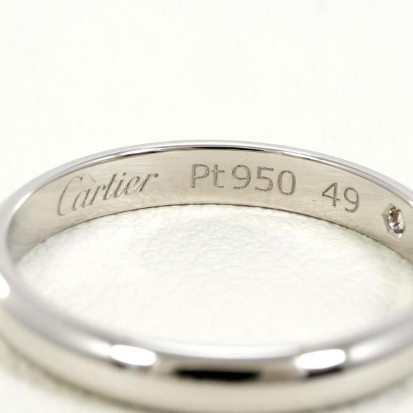 Cartier PT950 Platinum Diamond Ring in Excellent Condition