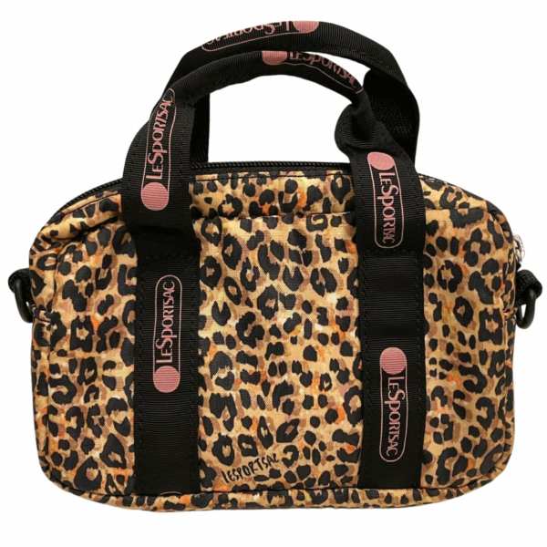 LeSportsac x-girl Leopard Mini 2WAY Pouch Bag in Great Condition