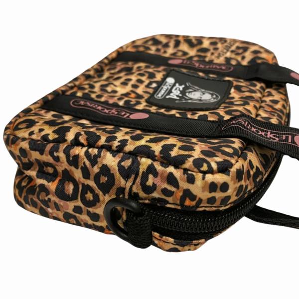 LeSportsac x-girl Leopard Mini 2WAY Pouch Bag in Great Condition