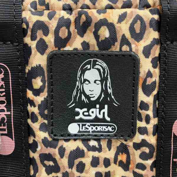 LeSportsac x-girl Leopard Mini 2WAY Pouch Bag in Great Condition