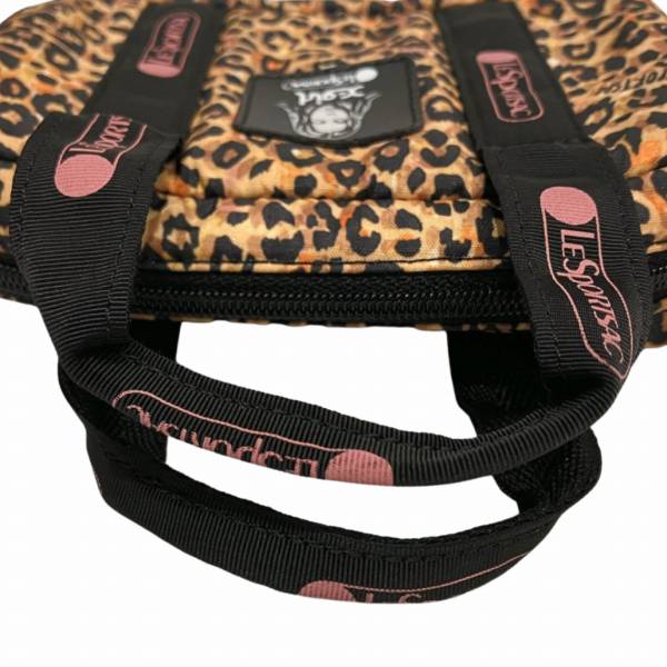 LeSportsac x-girl Leopard Mini 2WAY Pouch Bag in Great Condition