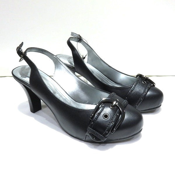 Leather Pumps Size 38 Black Shoes in Good Condition