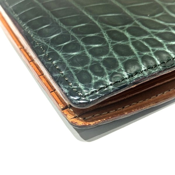 GANZO Crocodile Bifold Wallet for Men in Good Condition