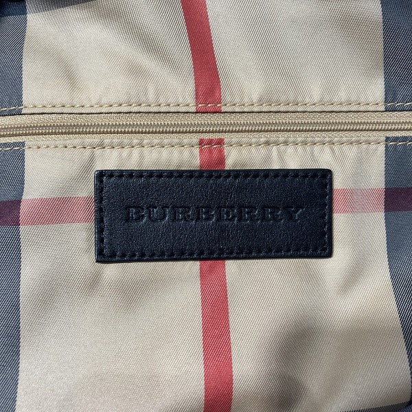 Burberry Nova Check Nylon Leather Tote Bag