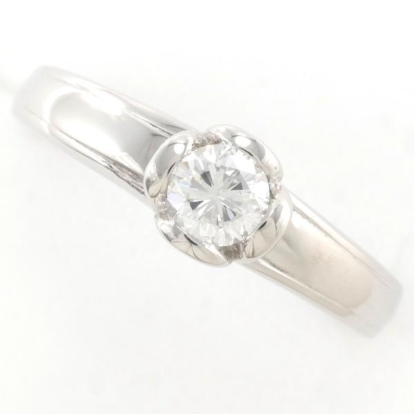 PT900 Platinum Diamond Ring Size 13 0.37ct in Great Condition