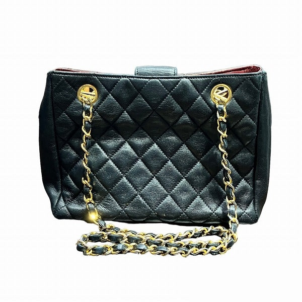 Chanel Lambskin Mini Matelasse Chain Shoulder Bag in Good Condition