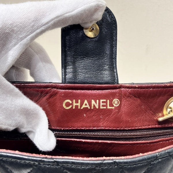 Chanel Lambskin Mini Matelasse Chain Shoulder Bag in Good Condition