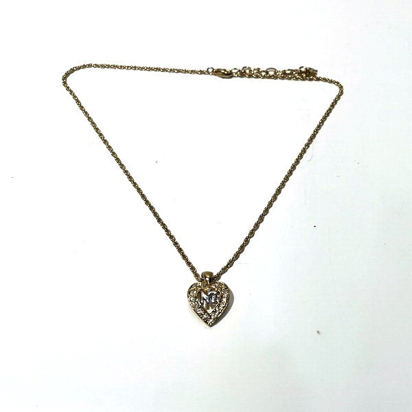 Nina Ricci Logo Rhinestone Necklace in Good Condition