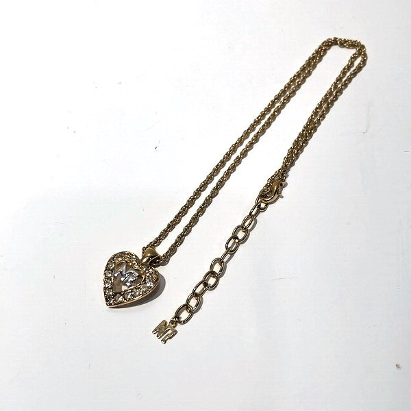 Nina Ricci Logo Rhinestone Necklace in Good Condition