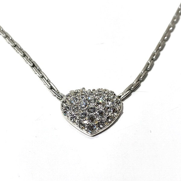 Swarovski Heart Clear Stone Necklace in Good Condition