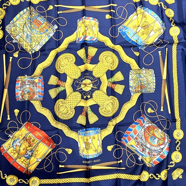 Hermes Silk Tambour Scarf