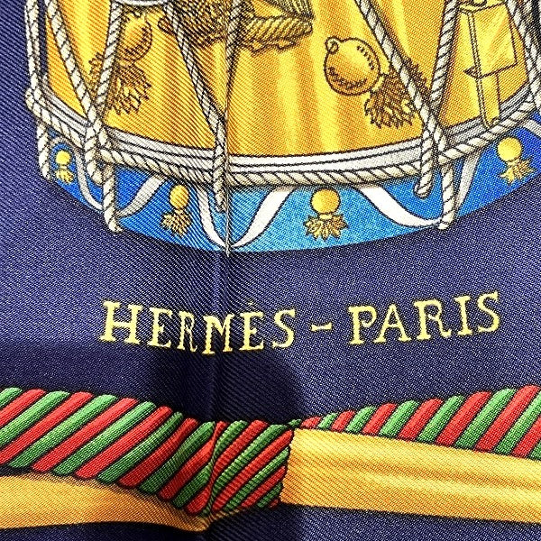 Hermes Silk Tambour Scarf