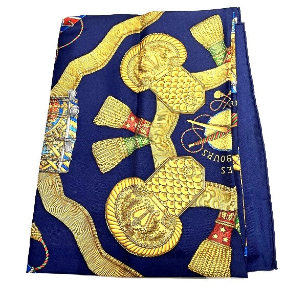 Hermes Silk Tambour Scarf