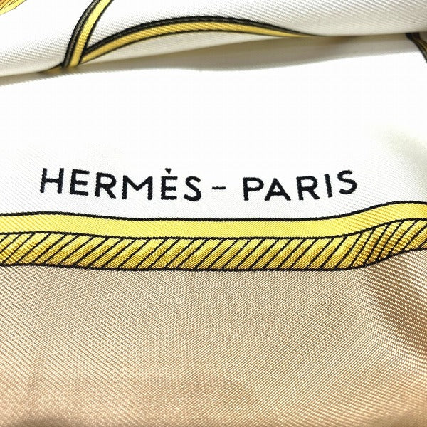 Hermes Silk Scarf Carriage Design in Great Condition