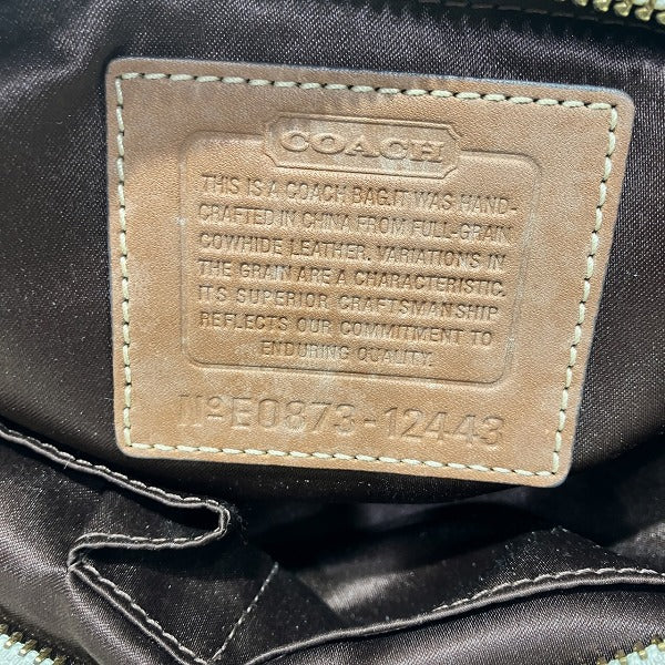 Coach Hamptons Leather Handbag 12443 in Good Condition