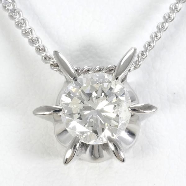 PT850 Platinum Diamond Necklace 0.68ct in Excellent Condition