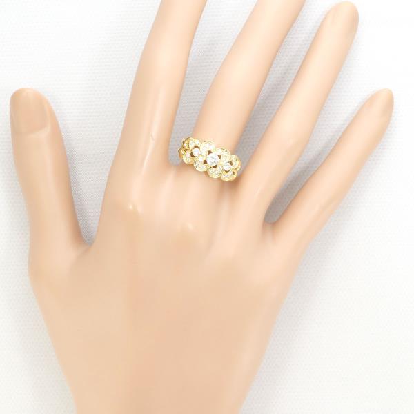 K18 Yellow Gold Diamond Ring 9.5 in Excellent Condition