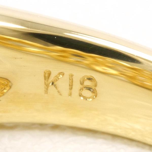 K18 Yellow Gold Diamond Ring 9.5 in Excellent Condition