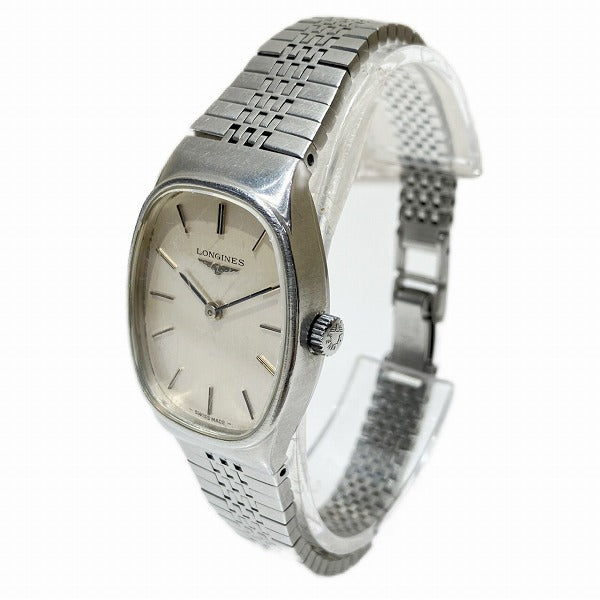 Longines Stainless Steel Hand-Wound Ladies Watch in Fair Condition