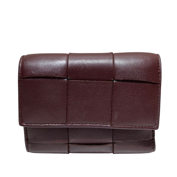 Bottega Veneta Cassette Leather Trifold Wallet