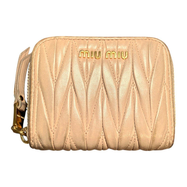 Miu Miu Matelassé Leather Coin Case