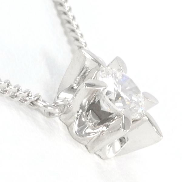 PT850 Platinum Diamond Necklace - 0.31 CT, 4.0gm Total Weight, Approx 39cm, Ladies' Silver Jewelry